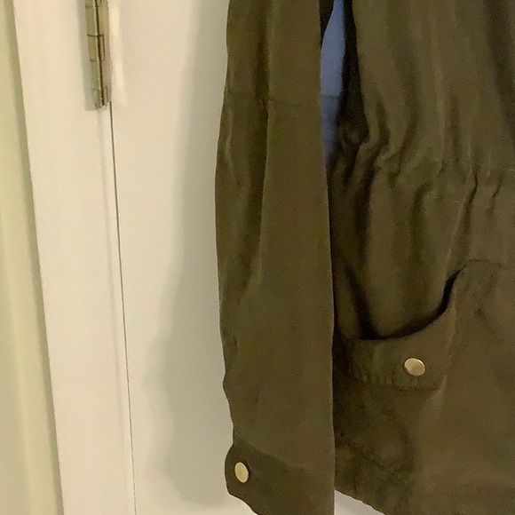 🦋 JASON MAXWELL Outerwear Collection hooded olive green utility jacket. Size PM - Picture 4 of 14